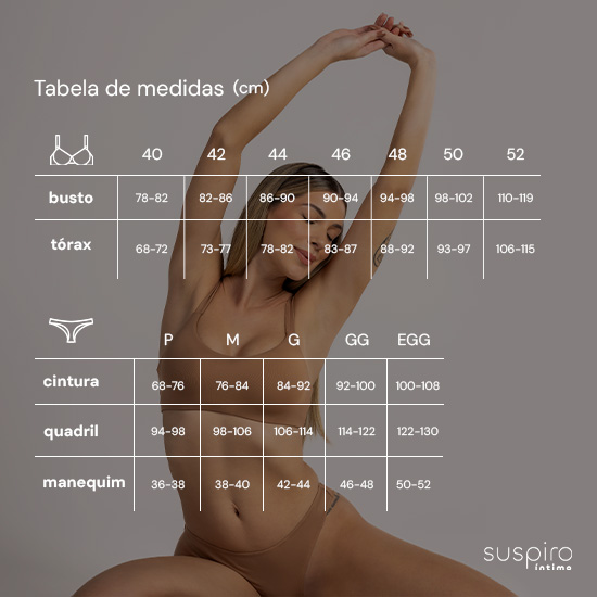 Tabela de medidas