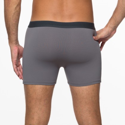 Cueca Boxer De Microfibra Cinza