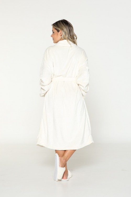 Roupão Fleece Off Whitte