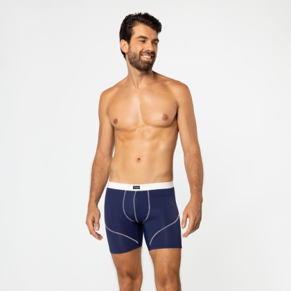 Cueca Boxer Dryfit Azul Marinho