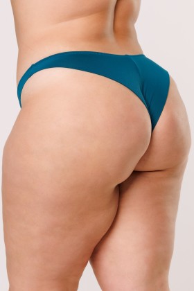 Calcinha Fio Dental Embutida Verde Escuro