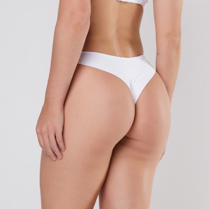 Calcinha Fio Dental Embutida All Size Branco