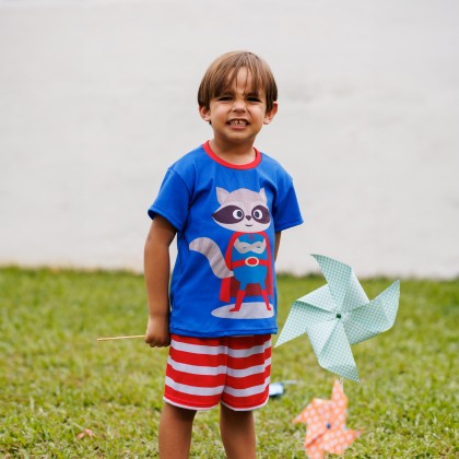 Pijama Infantil Estampa Super Raposa