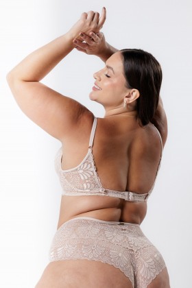 Sutiã De Renda sem Bojo Nude