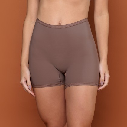 Short Segunda Pele Básico Castanho