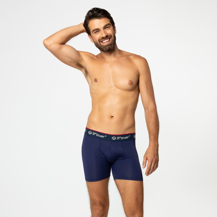 Cueca Boxer Dryfit Azul Marinho