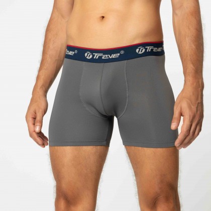 Cueca Boxer Dryfit Cinza Escuro
