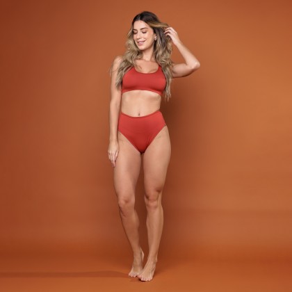 Calcinha Firmadora com Faixa Dupla Microfibra Liquor