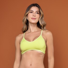 Sutiã Viscose Basic e opção nadador Verde Lima