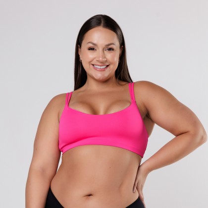 TOP ALÇA DUPLA ROSA PINK