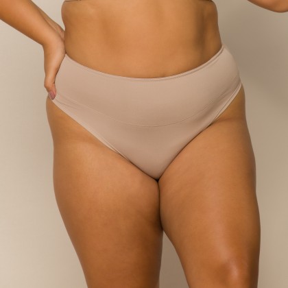Calcinha Firmadora com Faixa Dupla Plus Chocolate
