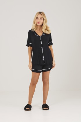 Short Doll Camisaria Preto