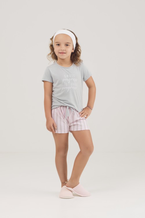 Pijama Infantil Manga Curta