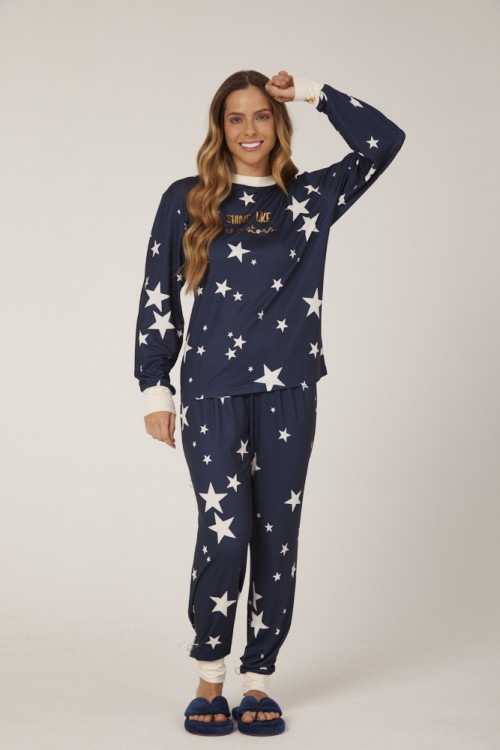 Pijama Feminino Longo