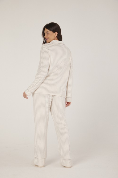 Pijama Fleece com Botões