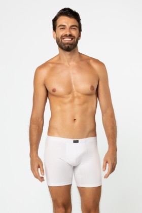 Cueca Boxer Long Cotton Branco