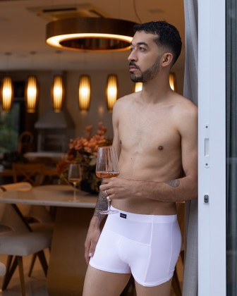 Cueca Boxer Dryfit Branco