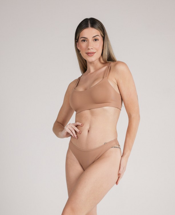 Calcinha Fio Dental Embutida Chocolate