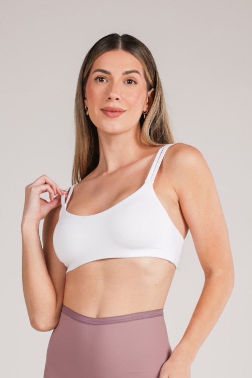 Top Alça Dupla Branco