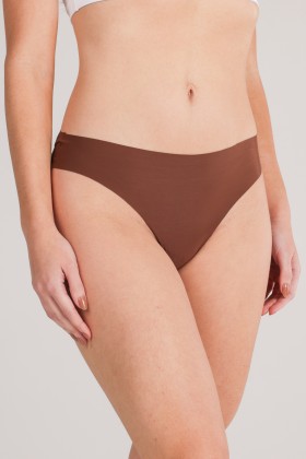 Calcinha Tanga Fio Dental Sem Costura Capuccino