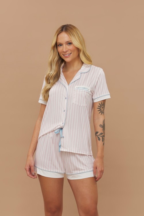 Pijama Camisaria Curto