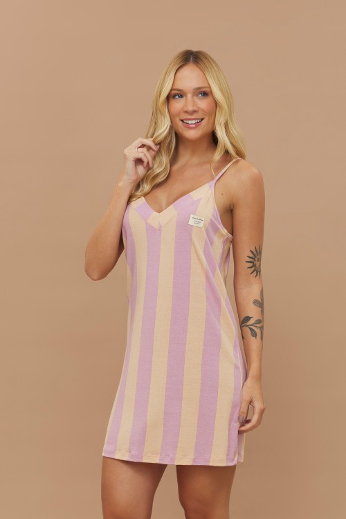 Camisola Alça Listrado