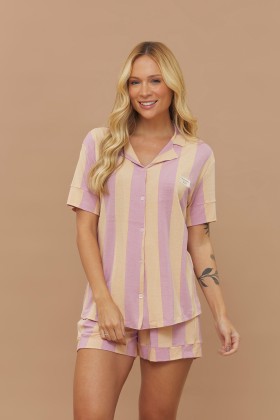 Pijama Camisaria Curto