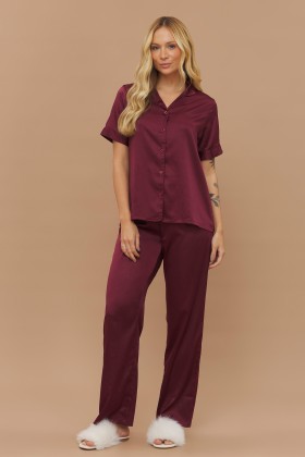 Camisaria Longo Manga Curta Acetinado