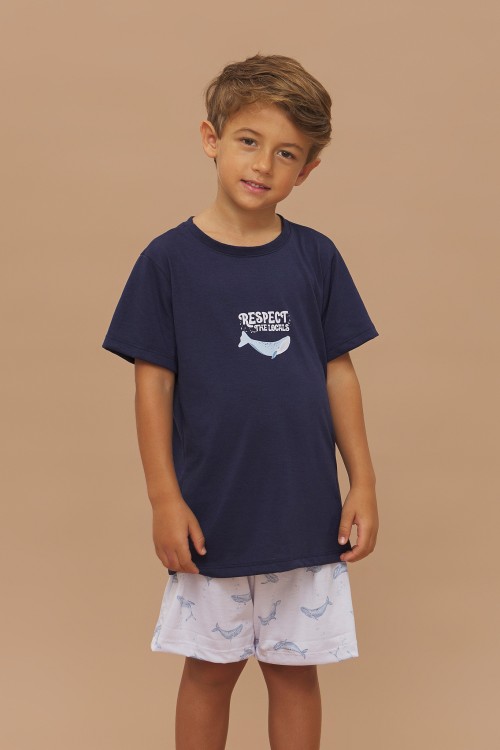 Pijama Infantil Manga Curta