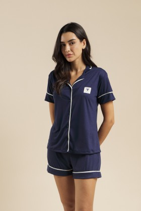 Pijama Camisaria Curto