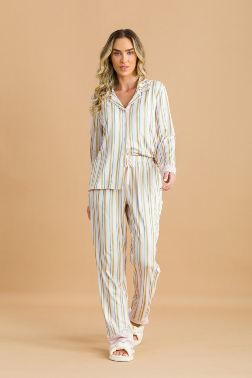 Pijama Camisaria Longo