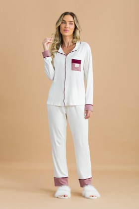 Pijama Camisaria Longo