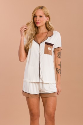 Pijama Camisaria Curto
