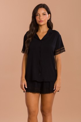 Short Doll Camisaria com Renda