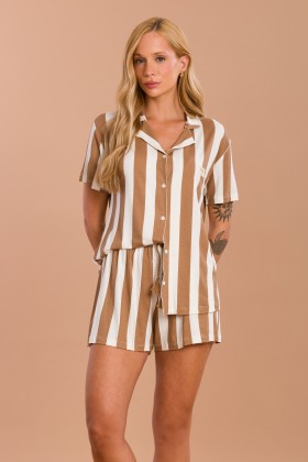 Pijama Camisaria Curto