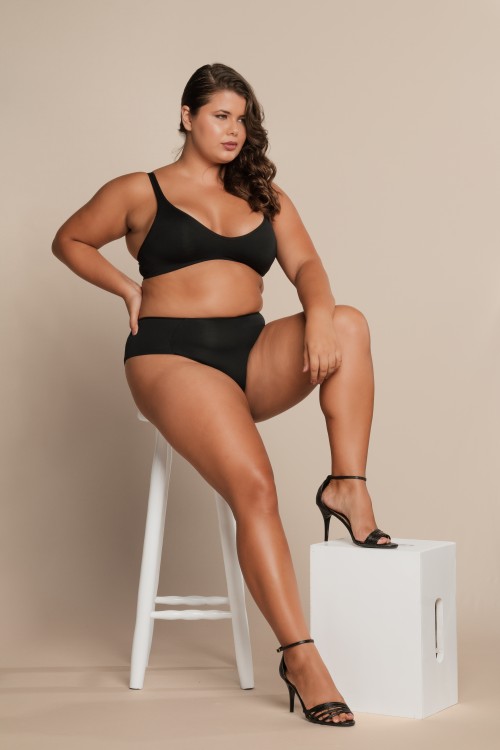 Sutiã  com Dupla Camada De Microfibra Preto