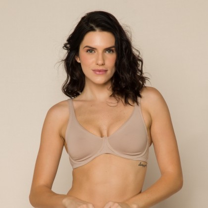 Sutiã Reforçado Duplo com Aro Microfibra Chocolate