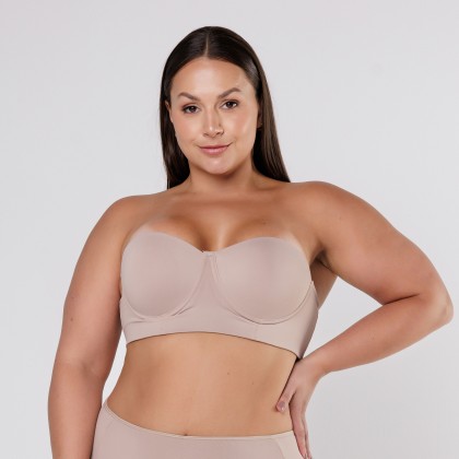 Sutiã Com Bojo Tomara que Caia Reforçado Plus Size Chocolate
