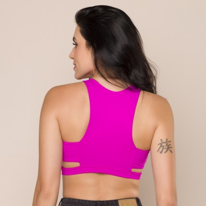 Top Cropped Rosa Pink