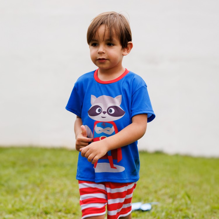 Pijama Infantil Estampa Super Raposa